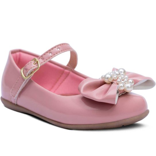 Sapatilha Feminina Infantil Dama Sapatinho Boneca Moda 02.25 - Rosa Menor preço em Sapatilha Feminina Infantil Dama Sapatinho Boneca Moda 02.25 - Rosa
