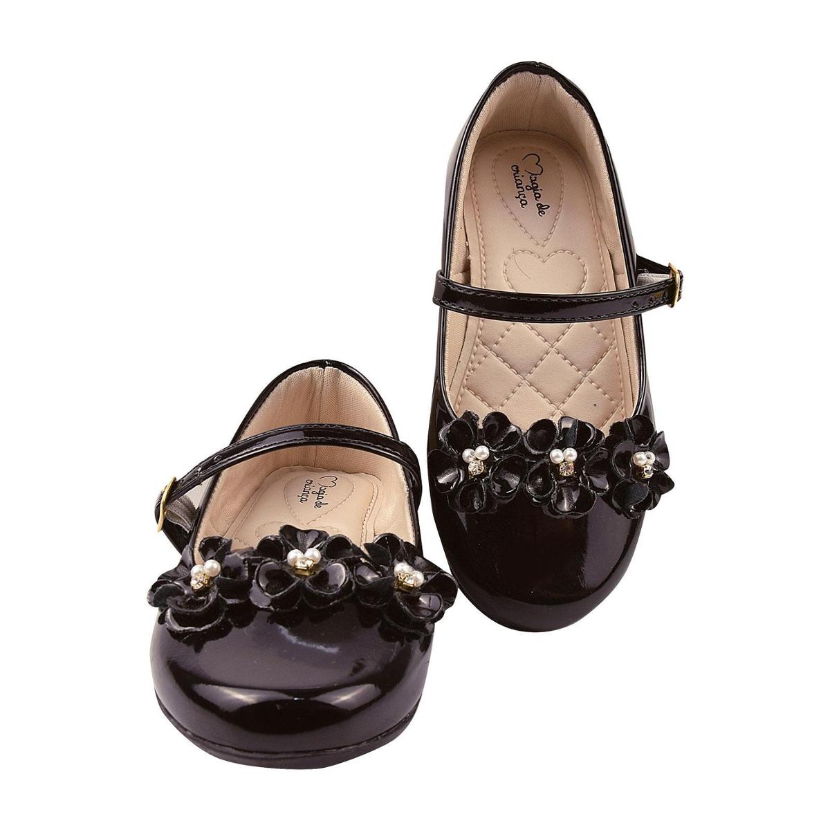 Sapatilha Infantil Feminina Menina Dama de Honra - Preto | Netshoes