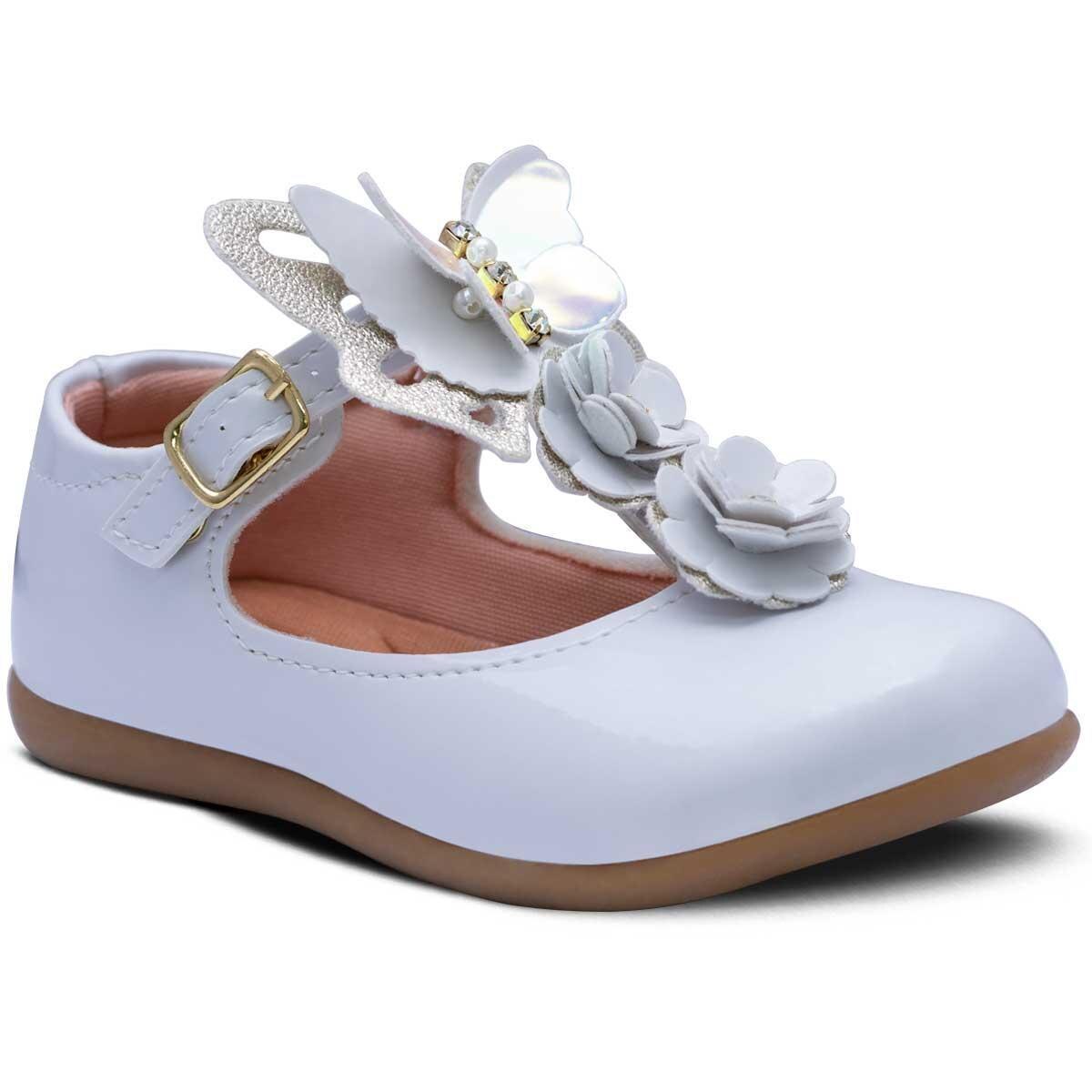Sapatilha Infantil Feminina Menina Sapatinho Boneca 02.17 - Branco |  Netshoes