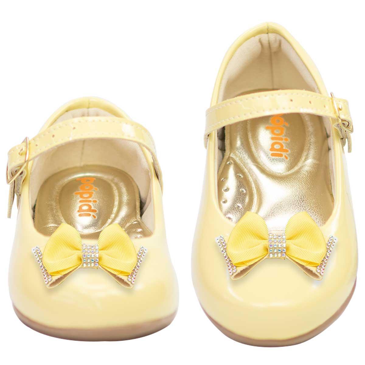 Sapatilha Infantil Feminina Menina Sapato Boneca Festa 02.07 - Amarelo |  Netshoes