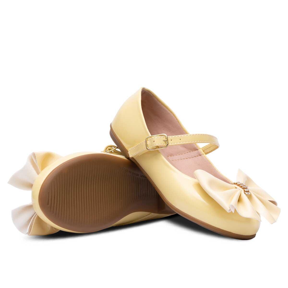 Sapatilha Infantil Feminina Sandalia Sapato Boneca 02.06J - Amarelo |  Netshoes