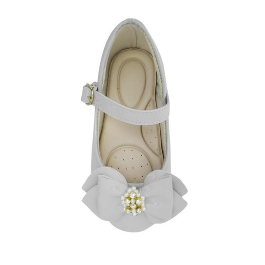 Sapatilha Infantil laço Branca Confortável menina 2007 - Branco Menor preço em Sapatilha Infantil laço Branca Confortável menina 2007 - Branco