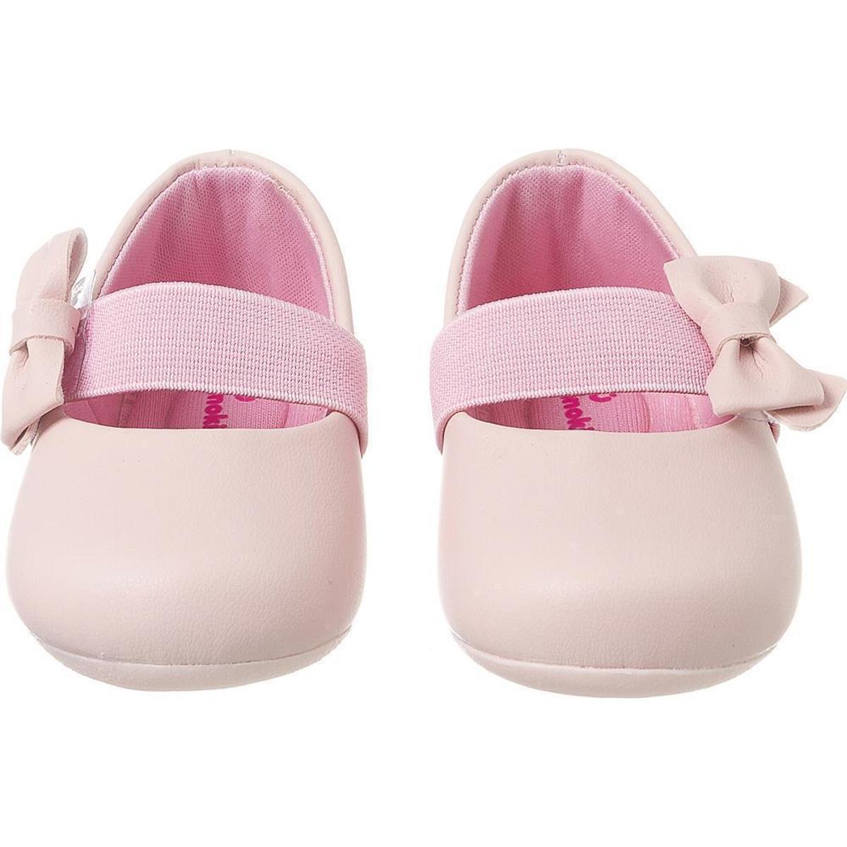 Sapatilha Infantil Menina Laço Bebê Confortável Macia Leve - Rosa | Netshoes