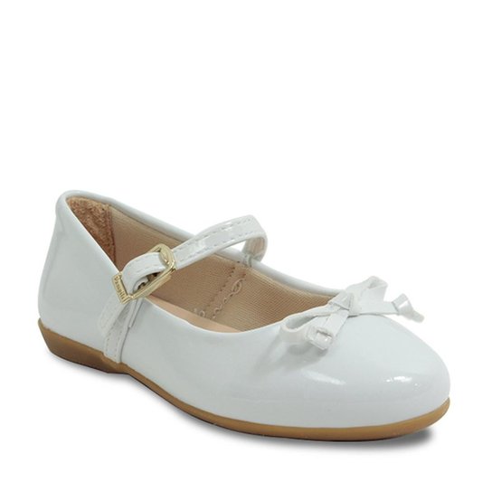 Sapatilha Infantil Pampili Verniz Feminina - Branco