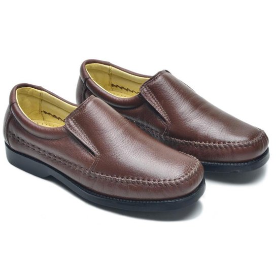 Sapatilha Masculina Casual em Couro Cla-Cle