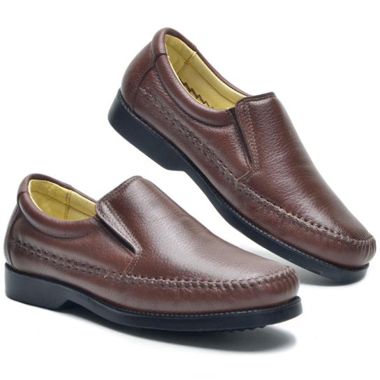 Sapatilha Masculina Casual em Couro Cla-Cle