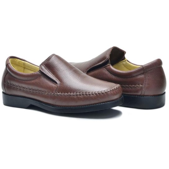 Sapatilha Masculina Casual em Couro Cla-Cle
