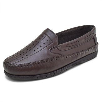 Sapatilha Mocassin Masculino Top Franca Shoes Cafe