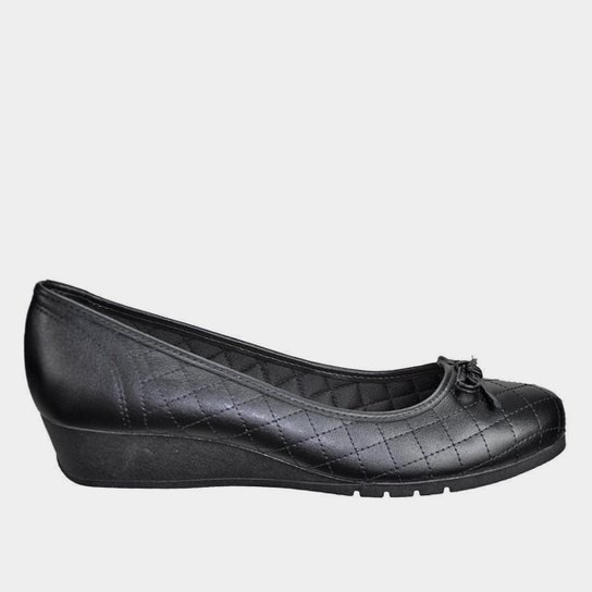 Sapatilha Moleca Laço Matelassê Feminina - Preto Menor preço em Sapatilha Moleca Laço Matelassê Feminina - Preto