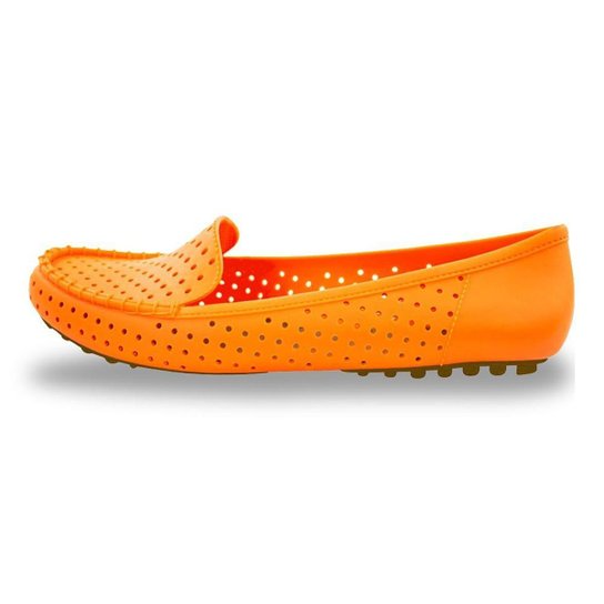 Sapatilha Rasteira Mocassim Feminina Silicone Dockside 519.A - Laranja Menor preço em Sapatilha Rasteira Mocassim Feminina Silicone Dockside 519.A - Laranja