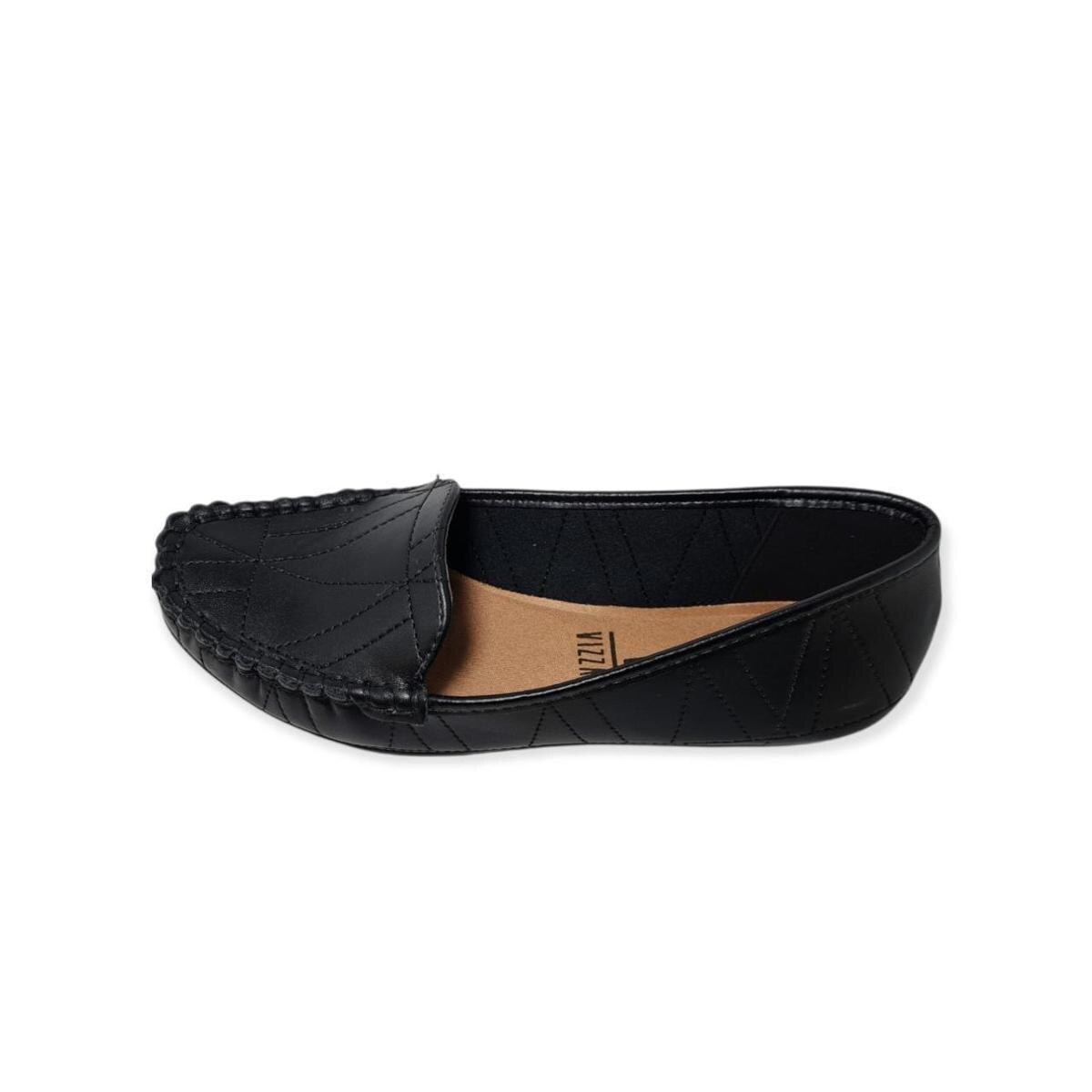 Sapatilha Social Vizzano Mocassim Pelica Casual - Preto | Netshoes