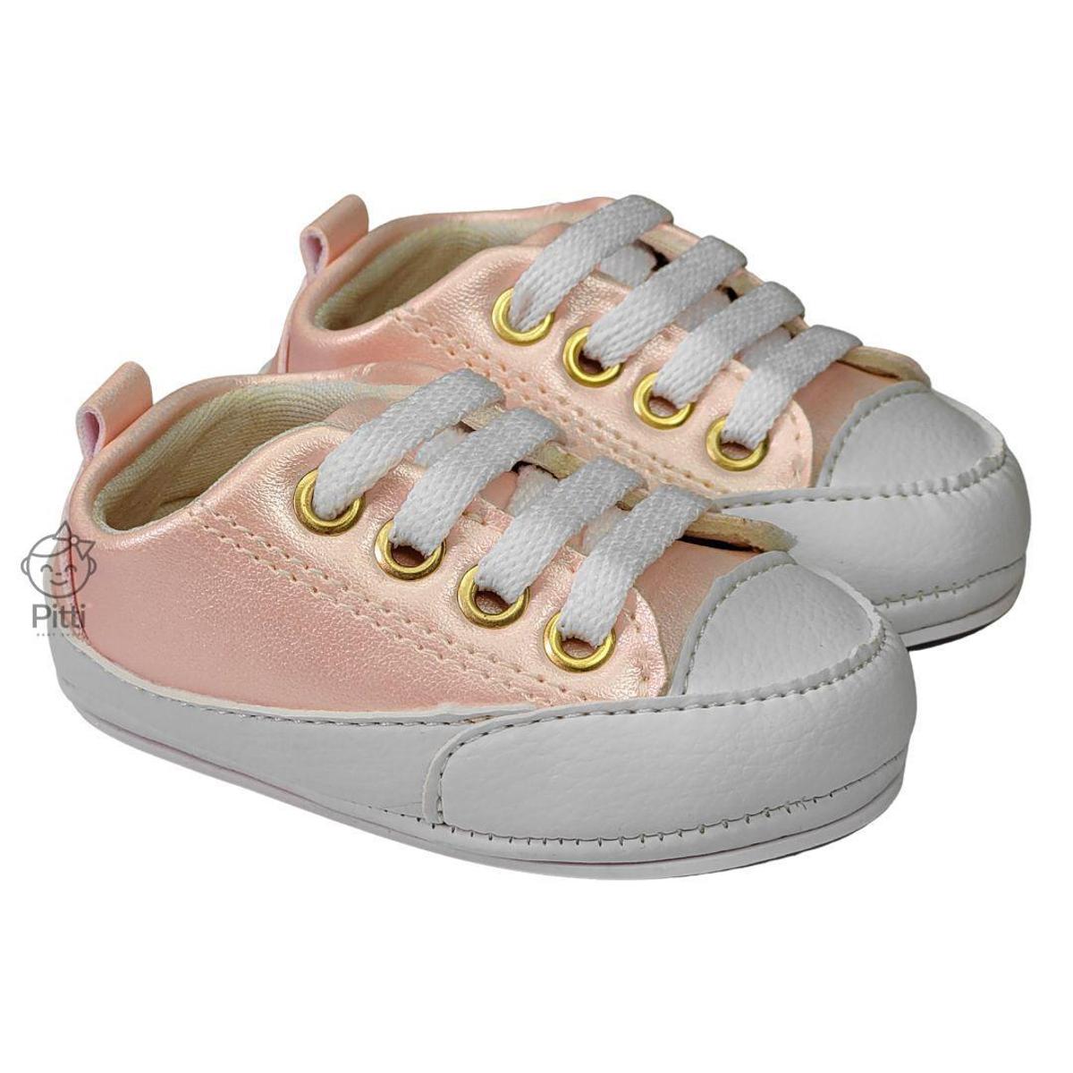 Sapatinho de Bebê All Star Rosa Botinha Tênis Sapatênis Infantil - Rosa |  Netshoes