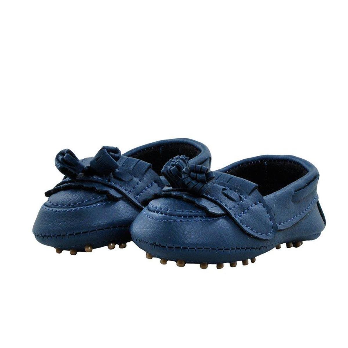 Sapatinho Mocassim Bebe Menina Azul - Azul Escuro | Netshoes