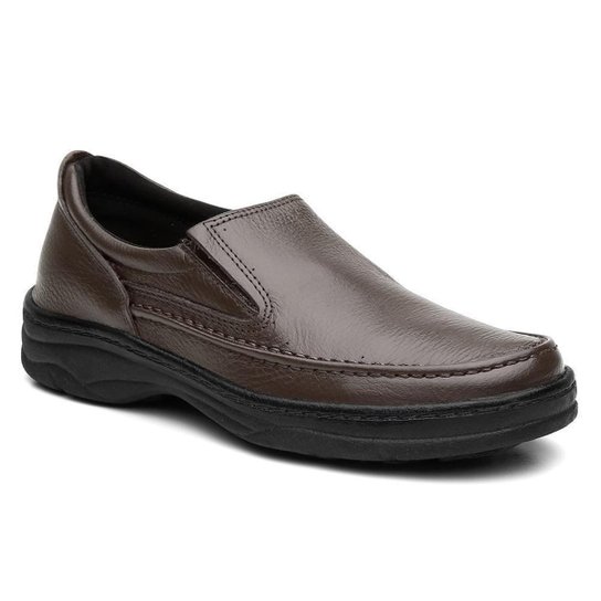 Sapato Anti Stress Masculino Conforto Social Ortopédico Calce Fácil Diabéticos Em Couro Legítimo - Café Menor preço em Sapato Anti Stress Masculino Conforto Social Ortopédico Calce Fácil Diabéticos Em Couro Legítimo - Café
