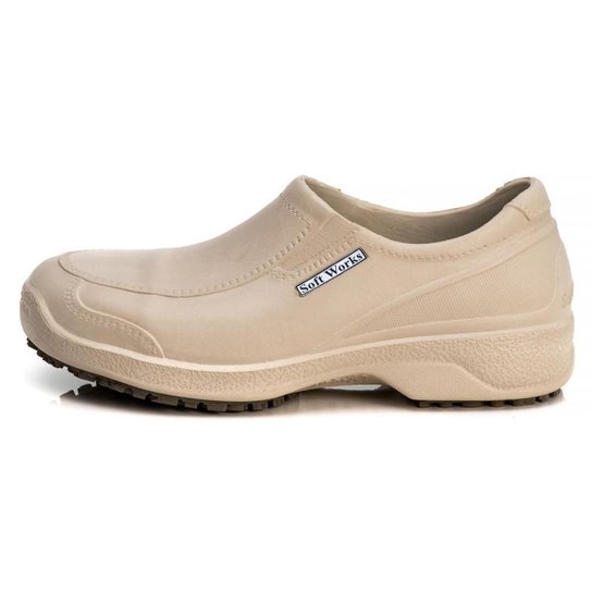 Sapato Antiderrapante Soft Works Com Biqueira Em Composite - BB66 - Creme