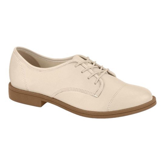 Sapato Beira Rio 4170.422 Mocassim Salto Baixo Oxford Feminino - Creme Menor preço em Sapato Beira Rio 4170.422 Mocassim Salto Baixo Oxford Feminino - Creme
