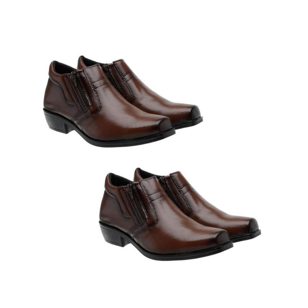 Sapato Bota Social Elastico - Marrom | Netshoes