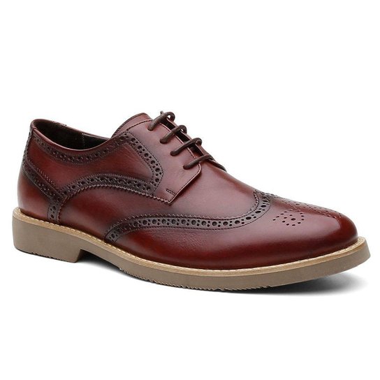 Sapato Casual Bernatoni Brogue Paris Vinho - Vinho Menor preço em Sapato Casual Bernatoni Brogue Paris Vinho - Vinho