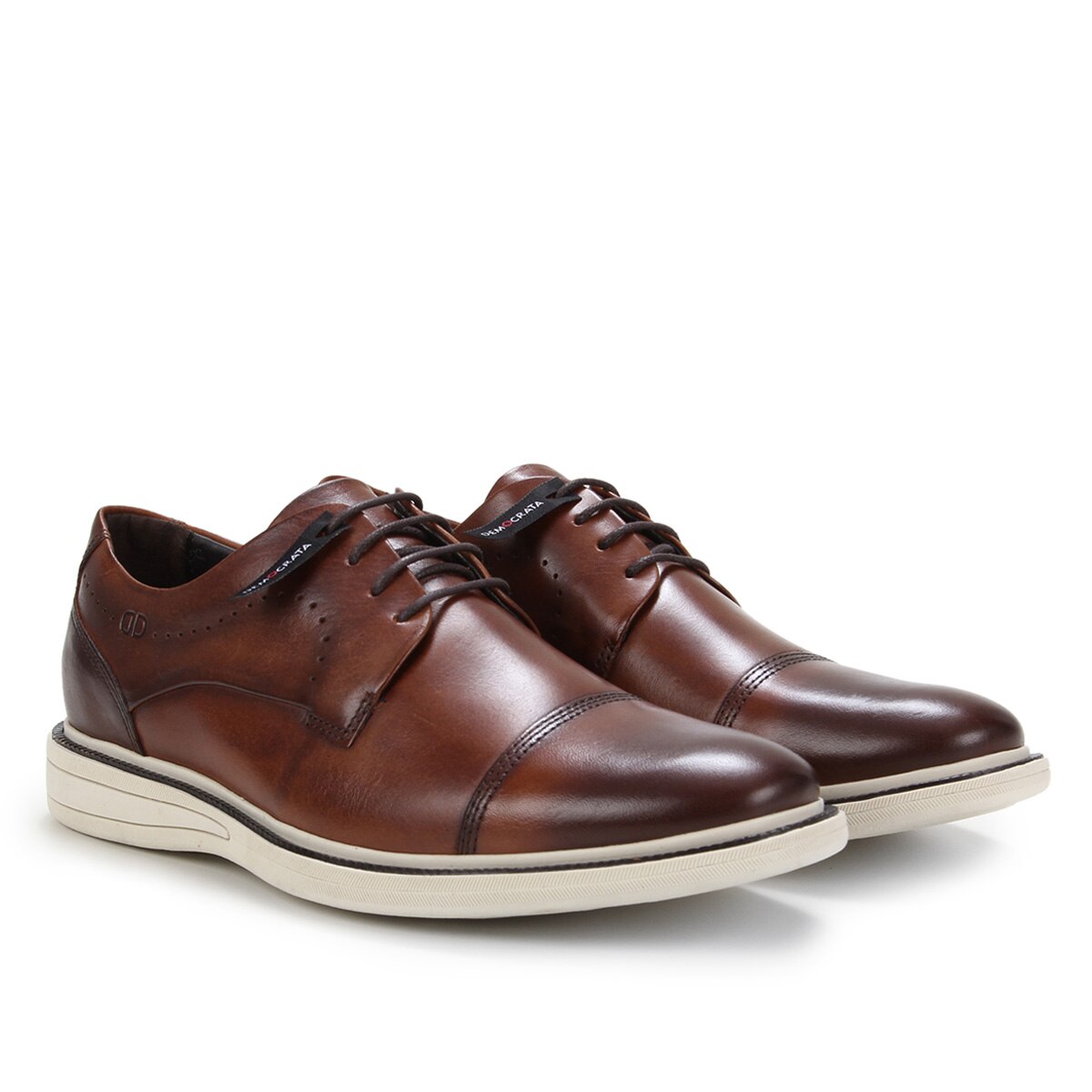 Sapato Casual Couro Democrata Bay Masculino