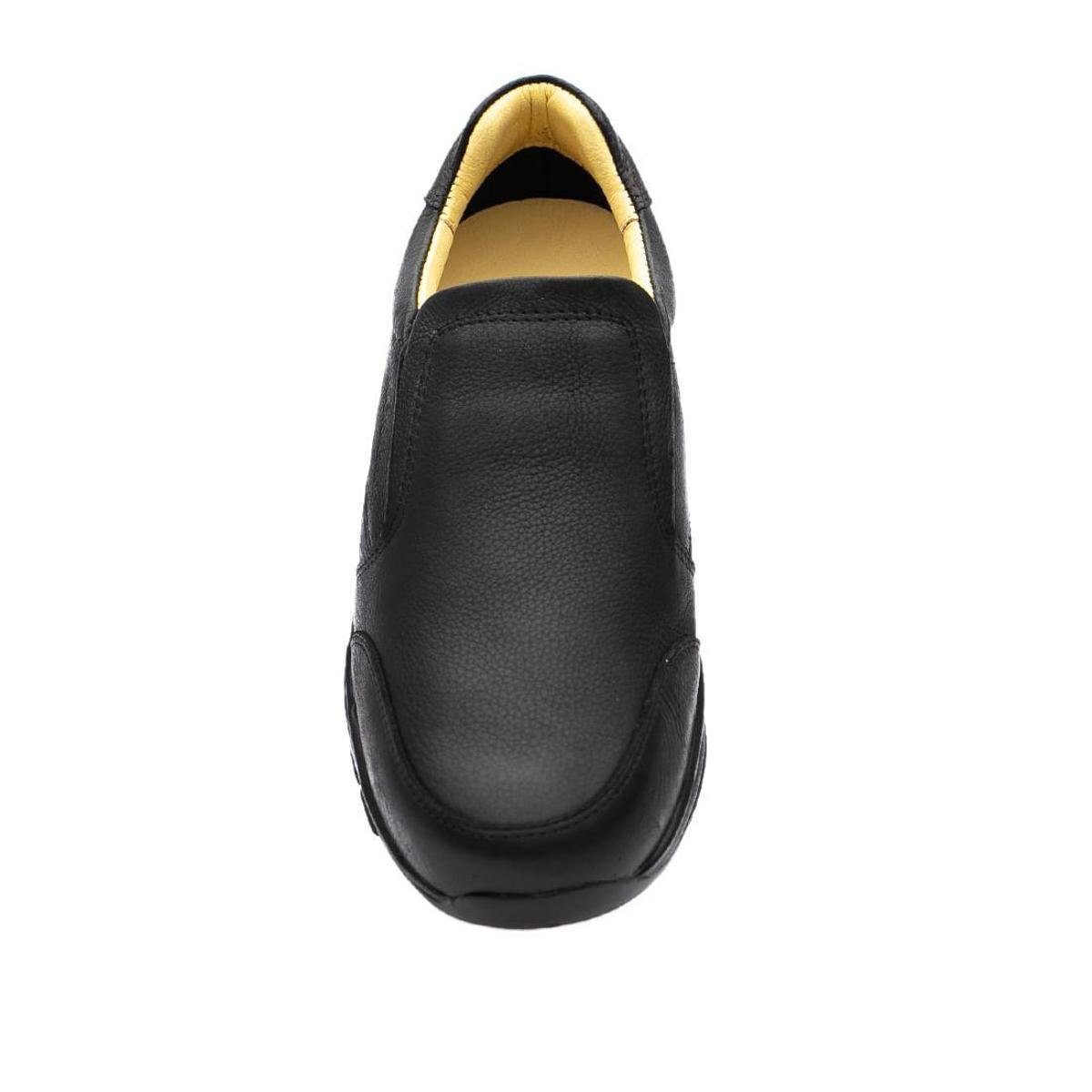 Sapato Casual Doctor Shoes com Bolha de Ar System Anti Impacto Couro 2139  Preto - Marinho | Netshoes