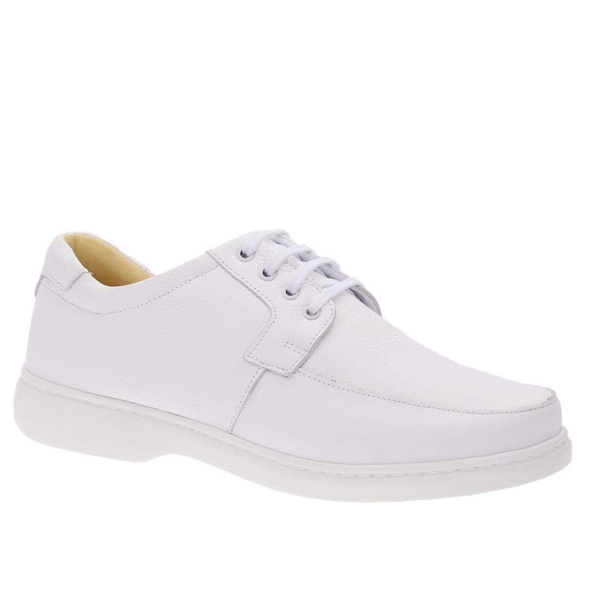 Sapato Casual Doctor Shoes Couro 414 Branco - Branco | Netshoes