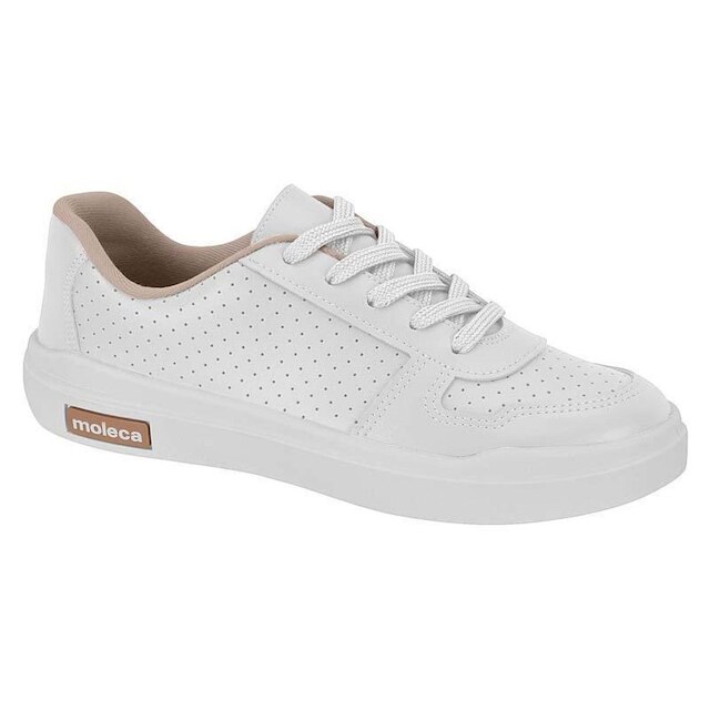 SAPATO CASUAL FEMININO MOLECA REF:5750111 - Branco | Netshoes