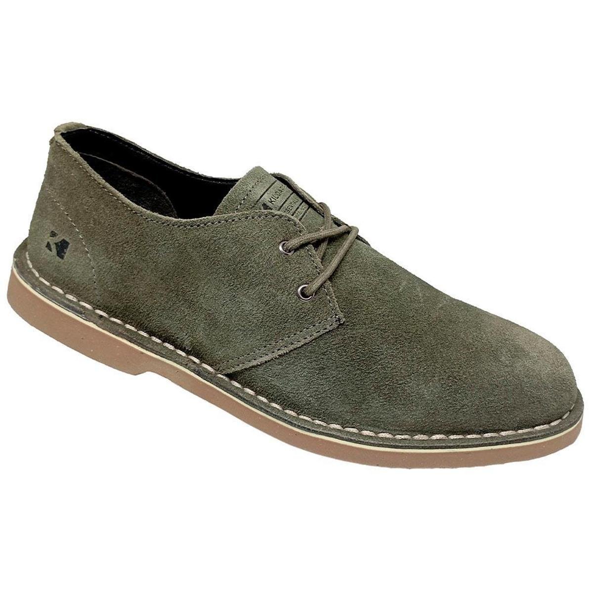 Sapato Casual Kildare Masculino Musgo/Natural