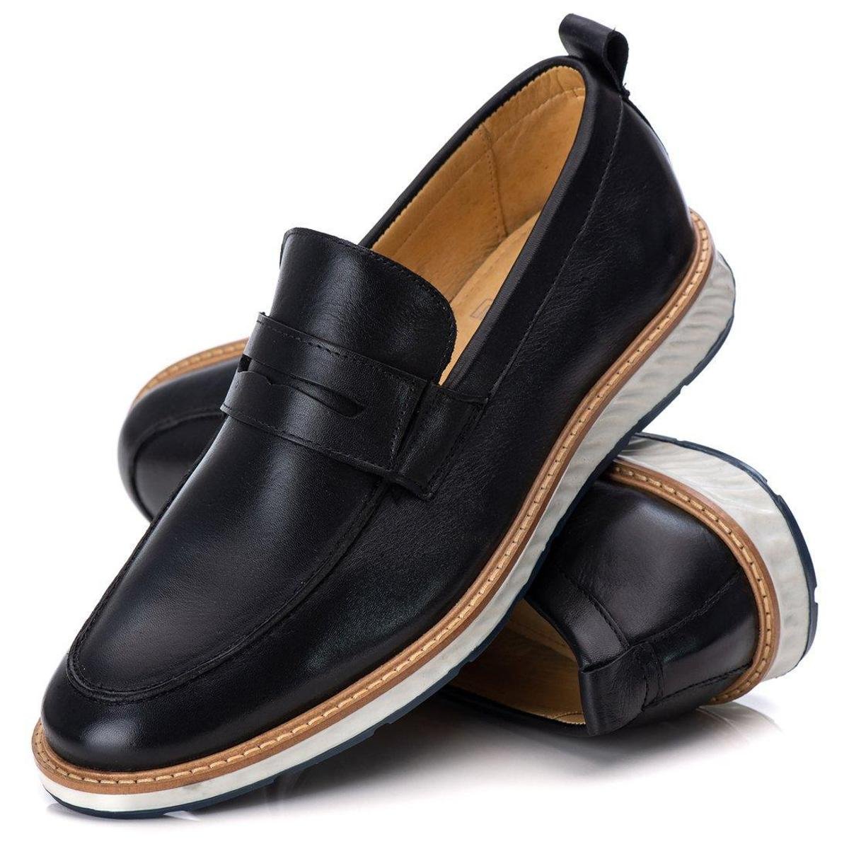 Sapato Casual Masculino Iate Slip On Loafer Elite Couro Premium Menor preço em Sapato Casual Masculino Iate Slip On Loafer Elite Couro Premium