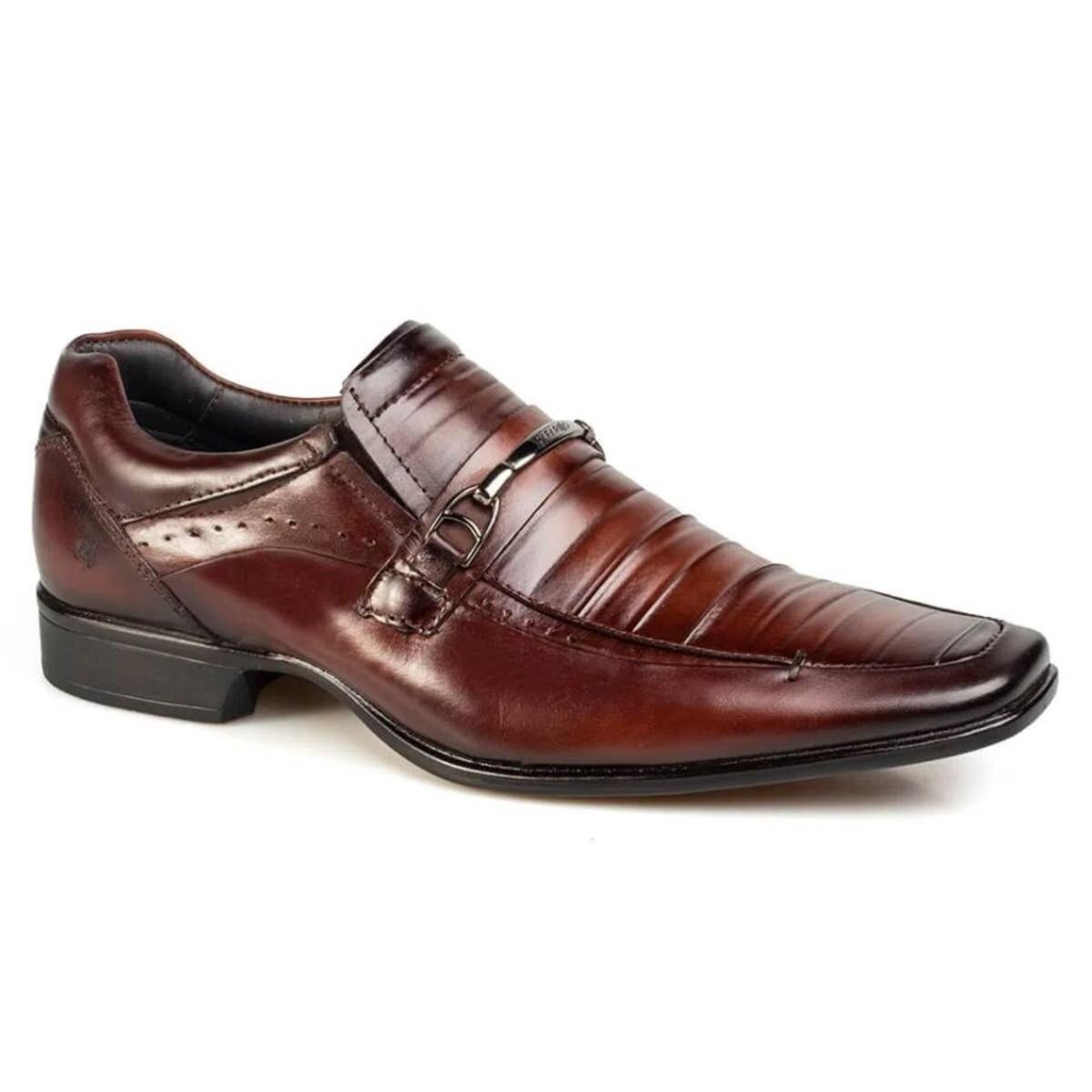 Sapato Casual Masculino Social Couro com Fivela Rafarillo 79346 | Netshoes
