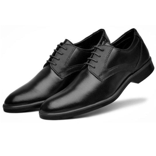 Sapato Casual Oxford Sport Fino Confortavel Masculino Preto - Preto é ruim? Sapato Casual Oxford Sport Fino Confortavel Masculino Preto - Preto é boa?