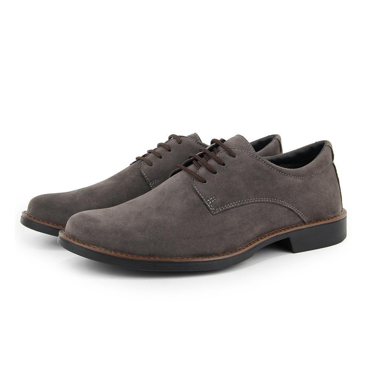 Sapato Social em Couro Masculino Cinza