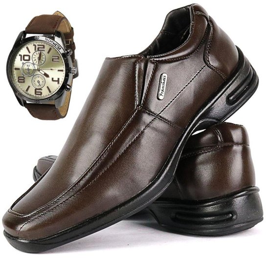 Sapato Conforto Social SapatoFran com Relógio Masculino - Marrom é ruim? Sapato Conforto Social SapatoFran com Relógio Masculino - Marrom é boa?