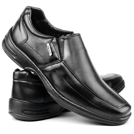 Sapato Conforto Social SapatoFran Masculino - Preto Menor preço em Sapato Conforto Social SapatoFran Masculino - Preto
