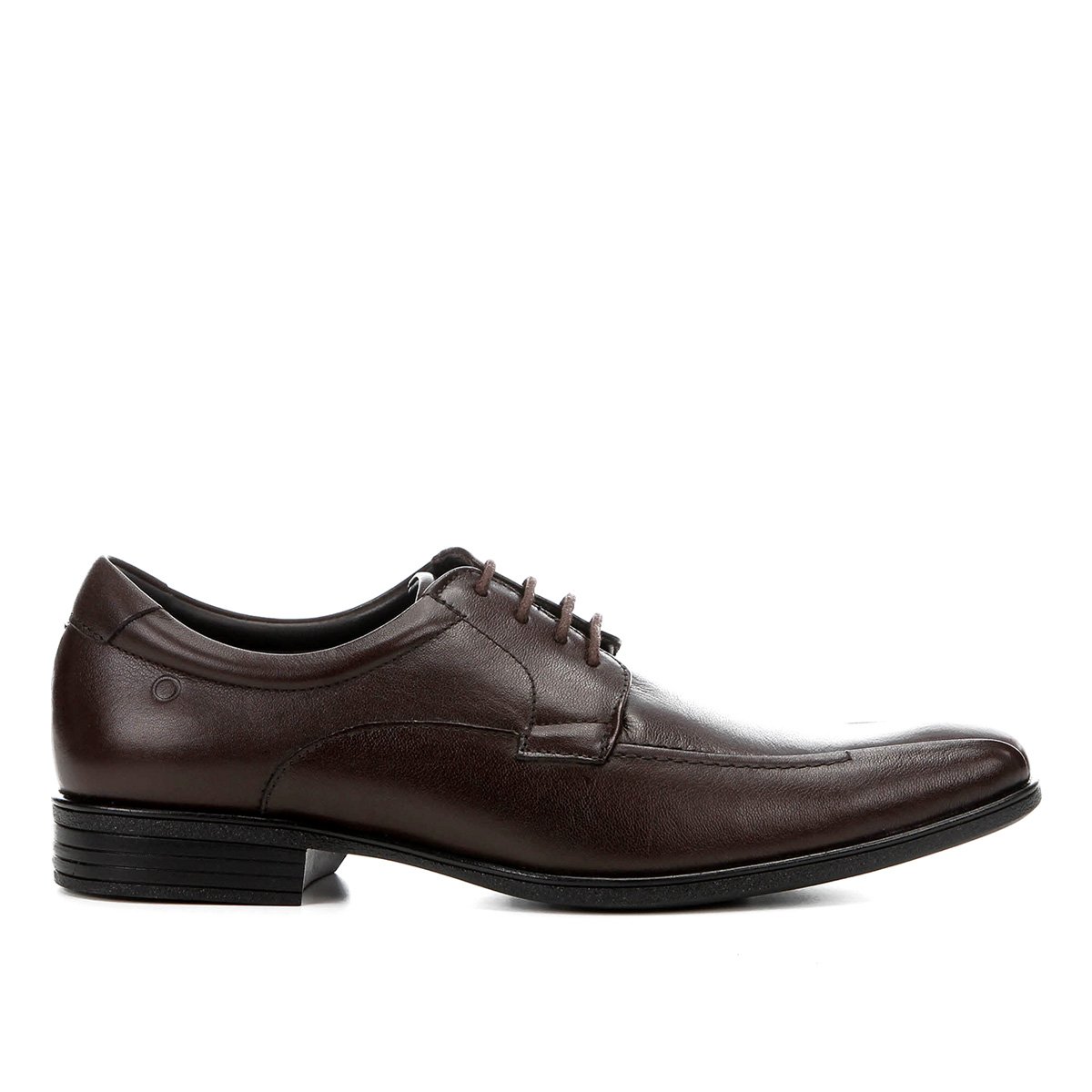 Sapato Couro Democrata Conforto Alpha Flex Masculino - Café | Netshoes