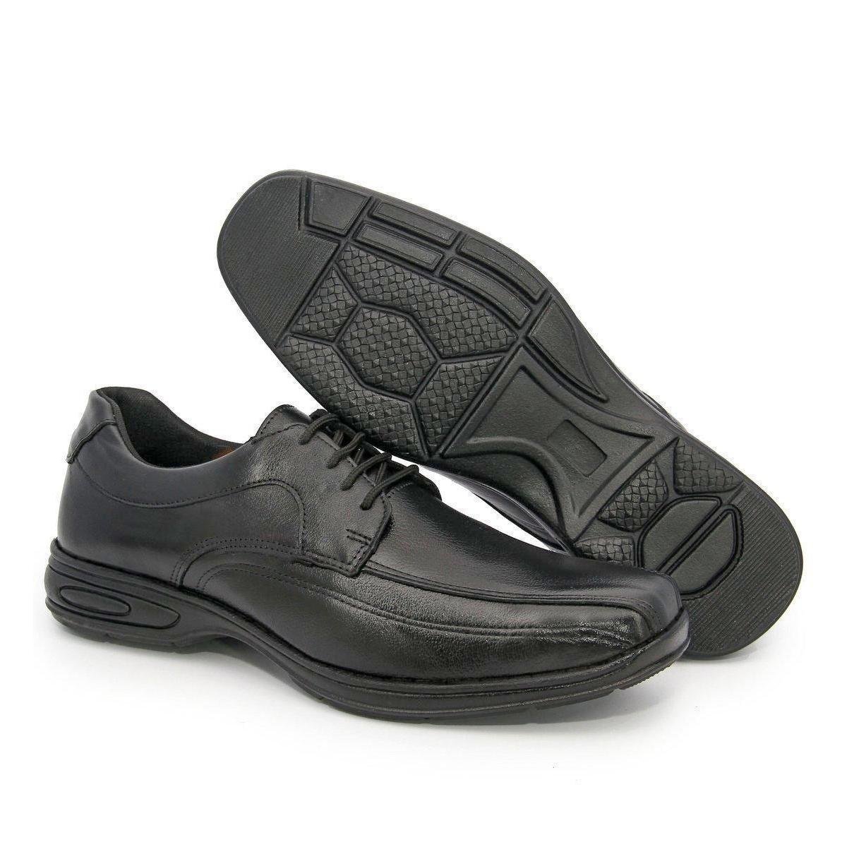 Sapato Couro Masculino - Preto | Netshoes
