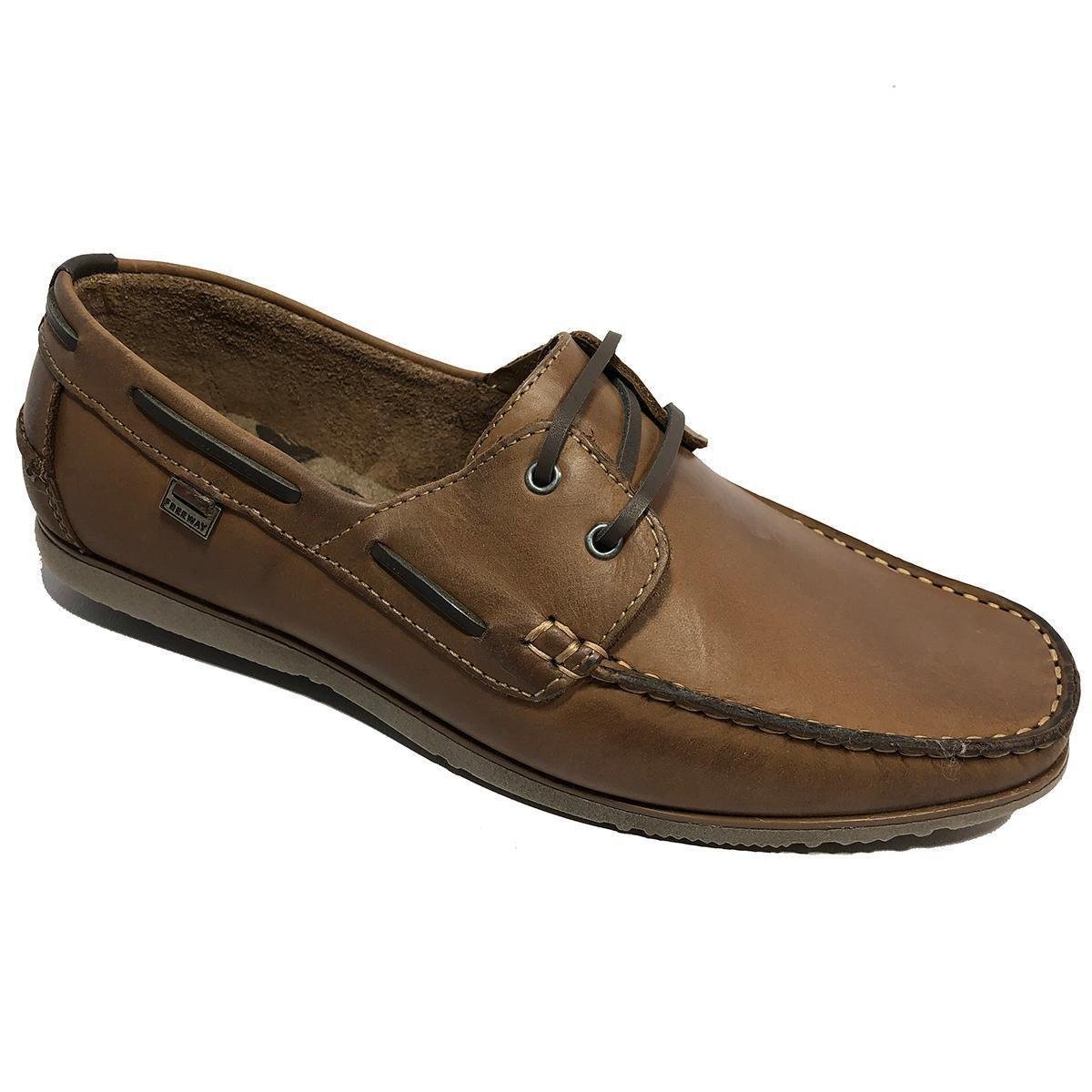 Sapato Dockside Couro Freeway Atlantis Masculino - Marrom - 41 - Marrom |  Netshoes
