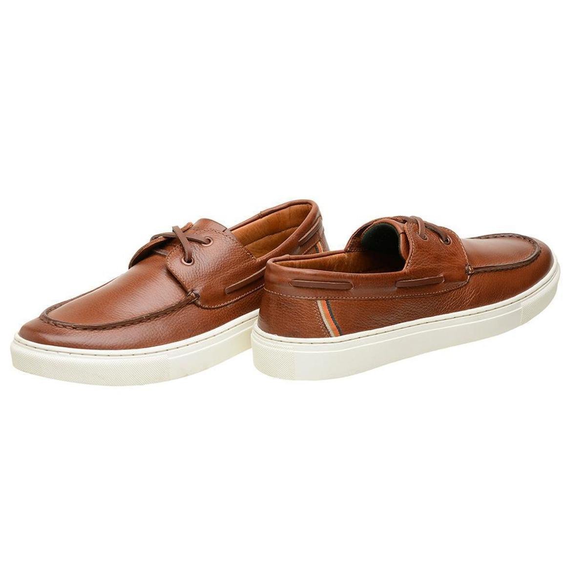 Sapato Dockside Masculino Couro Casual - Marrom | Netshoes