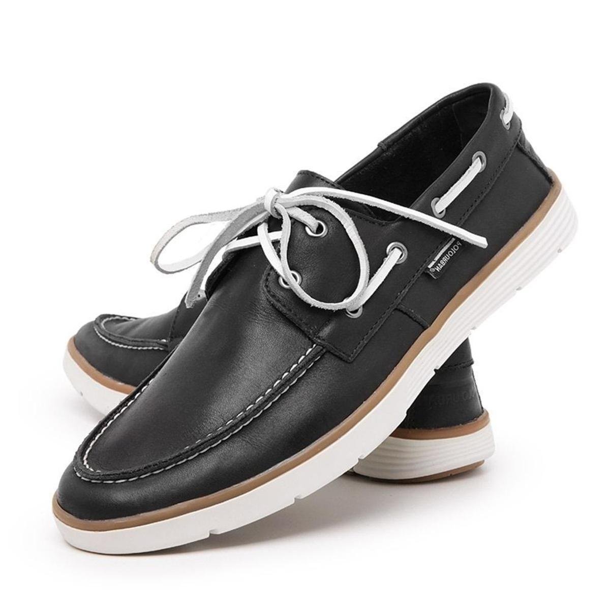 Sapato Dockside Masculino Maria Trevo Mocassim - Preto | Netshoes