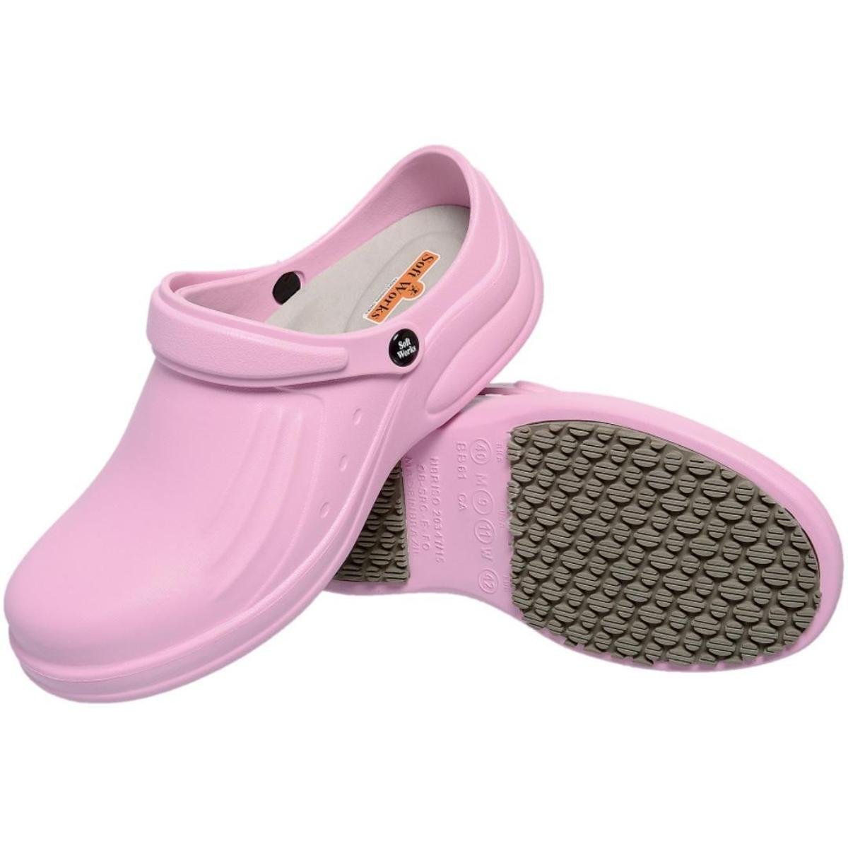 Sapato Enfermagem Trabalho Antiderrapante Palmilha PU Super Grip - Rosa |  Netshoes