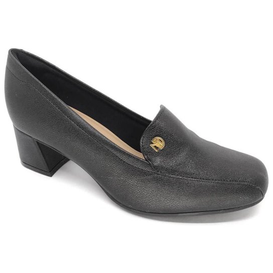 Ultra Conforto Sapato Preto Feminino Salto Baixo Sapato Feminino