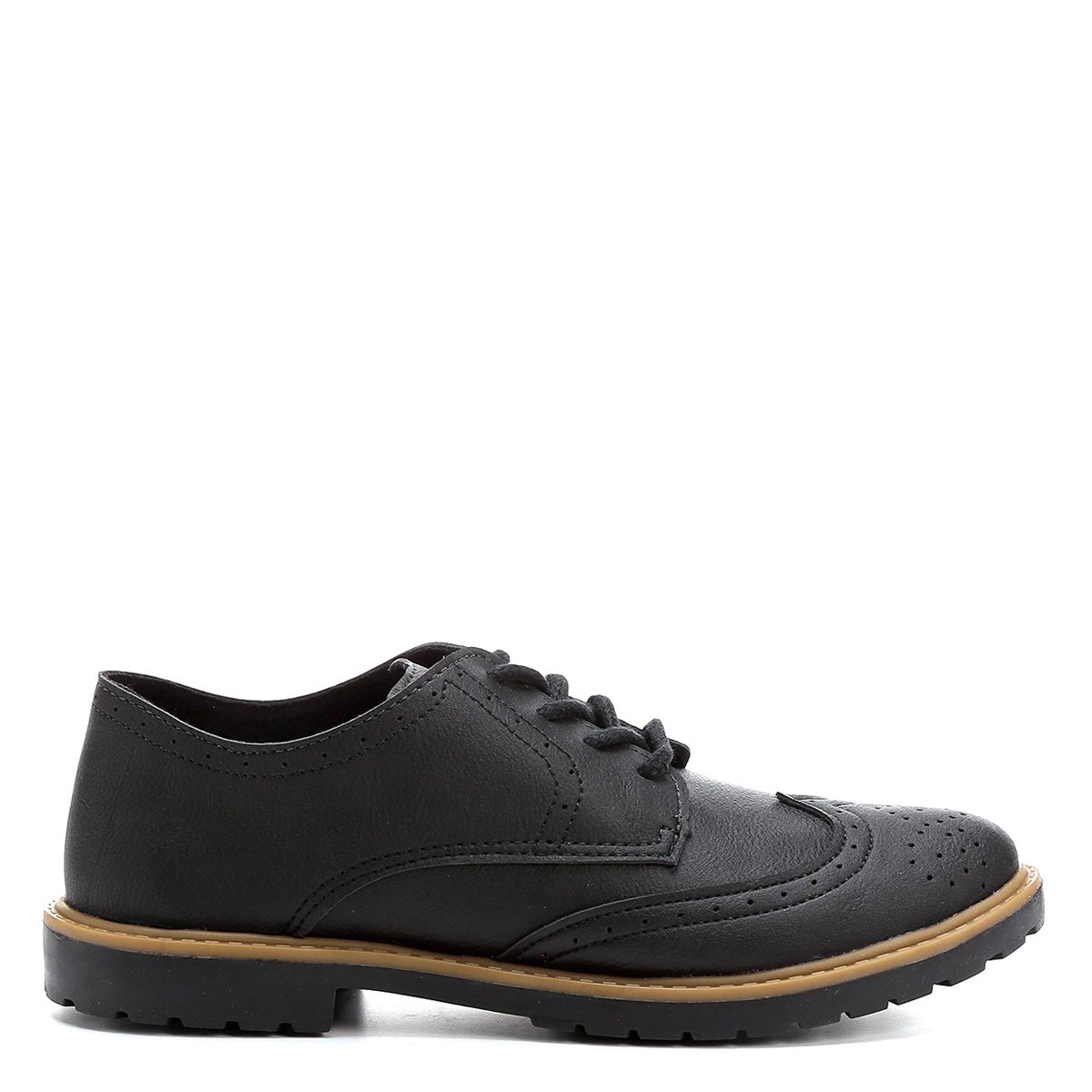Sapato Klin Oxford Brogue Infantil - Preto | Netshoes