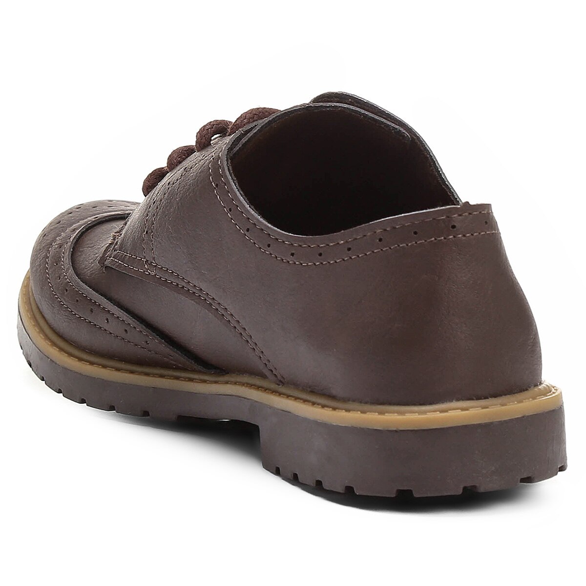 Sapato Klin Oxford Brogue Infantil - Marrom | Netshoes