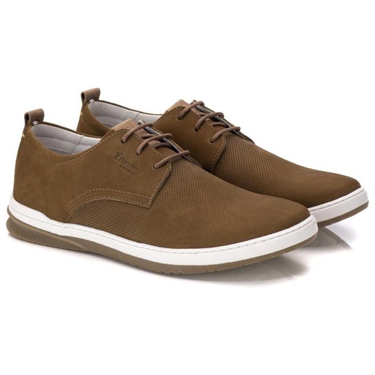 Sapato Masculino Casual Social Oxford Sapatênis Anti Stres Conforto Palmilha Em Gel Couro Legítimo - Marrom Menor preço em Sapato Masculino Casual Social Oxford Sapatênis Anti Stres Conforto Palmilha Em Gel Couro Legítimo - Marrom