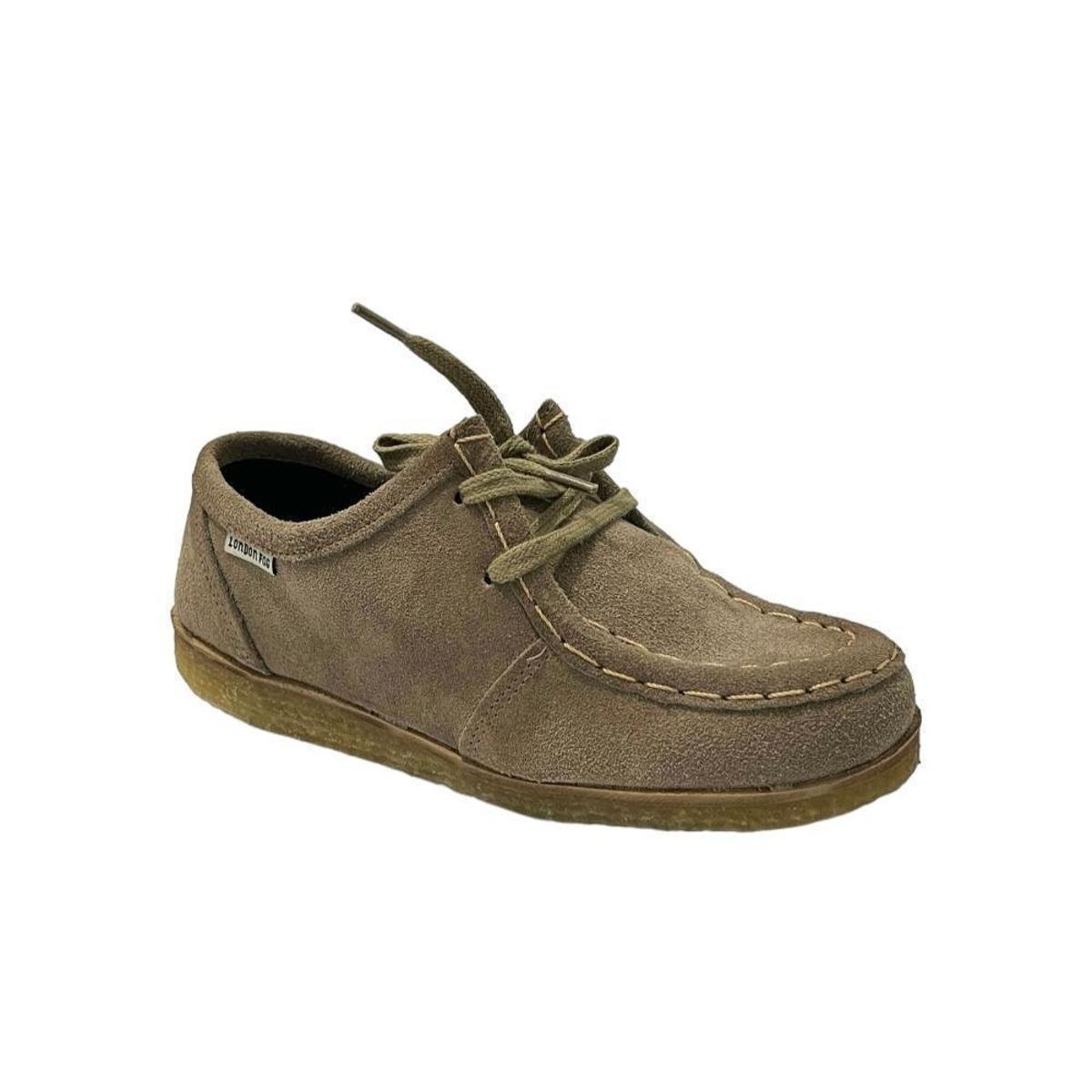 Sapato Masculino Couro Oxford Solado Crepe Retr Vintage Marrom
