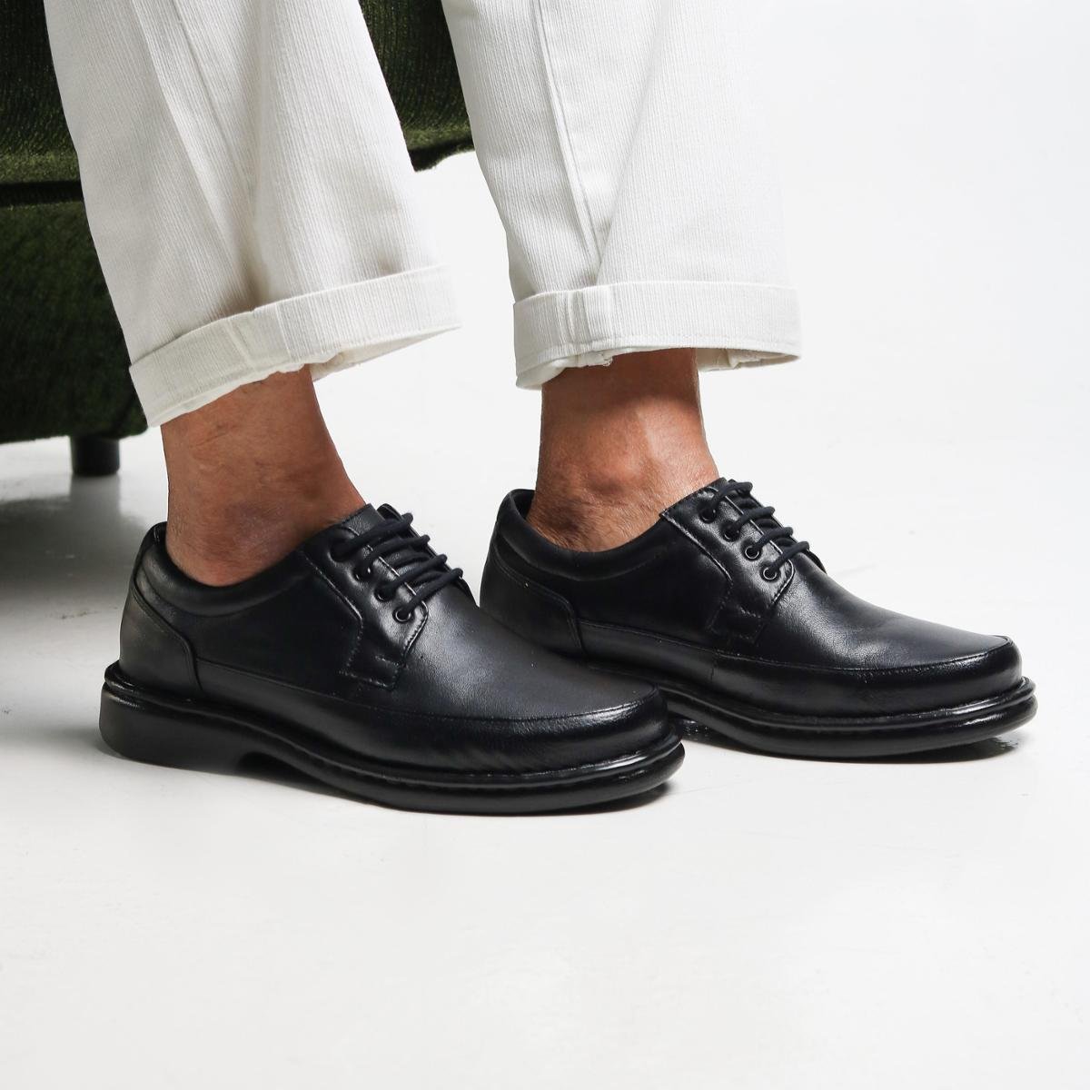 Sapato Masculino De Couro Legítimo Comfort Shoes 2008 44