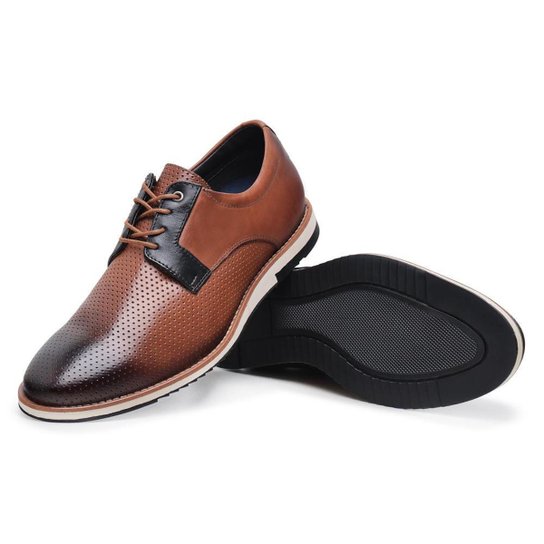 Sapato Masculino Esporte Fino Stefanello 8600 Conhaque
