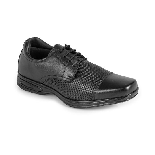 Sapato Masculino Ortopédico em Couro estilo Social super leve - Preto Menor preço em Sapato Masculino Ortopédico em Couro estilo Social super leve - Preto