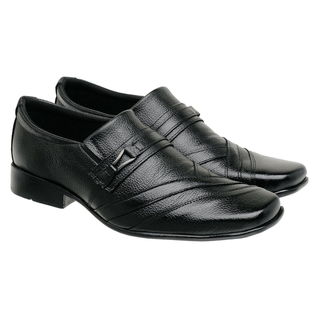 Sapato Masculino Social Couro Preto Torrenezzi 22 - Preto | Netshoes