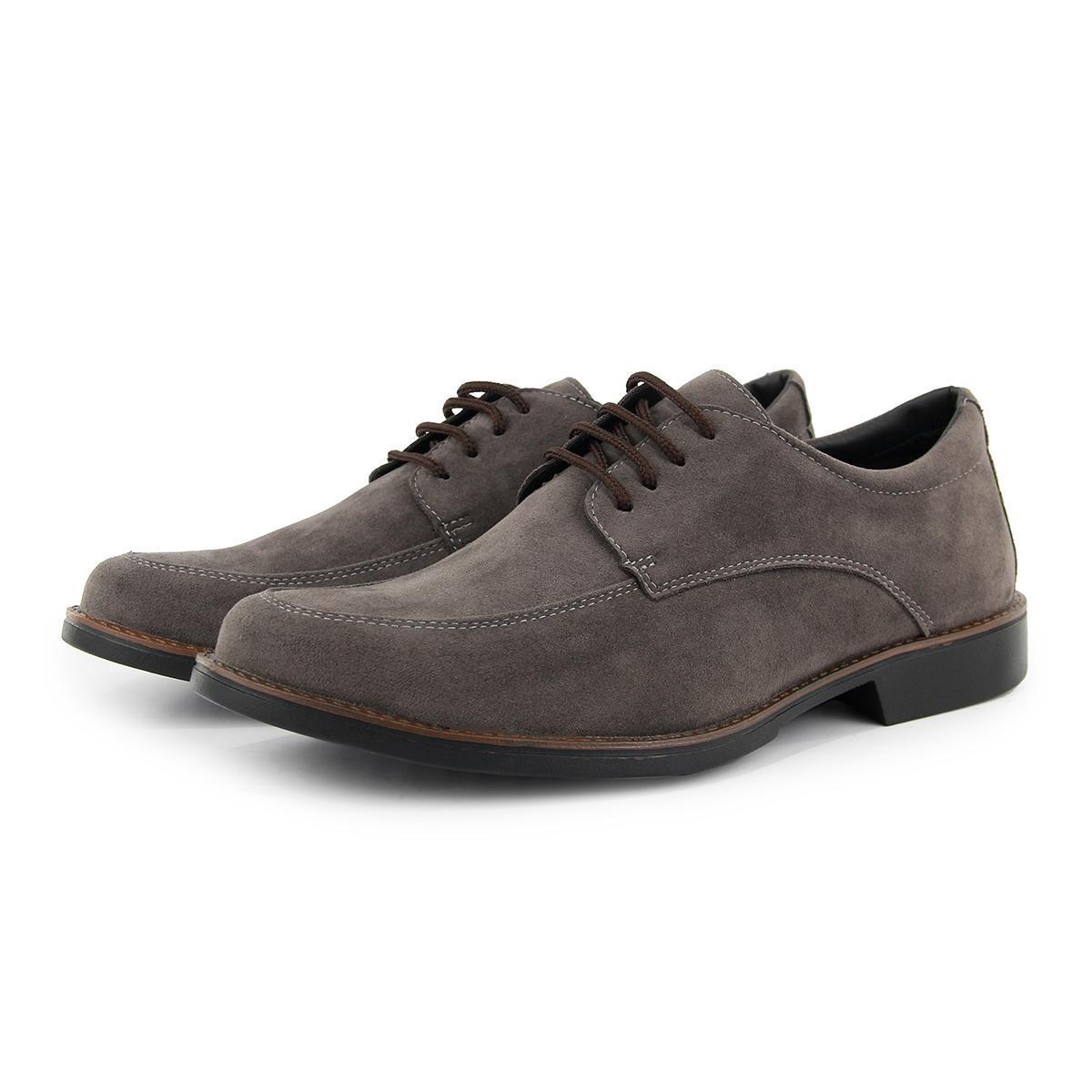 Sapato Masculino Social de Amarrar com Cadarço Confortável em Camurça -  Cinza | Netshoes