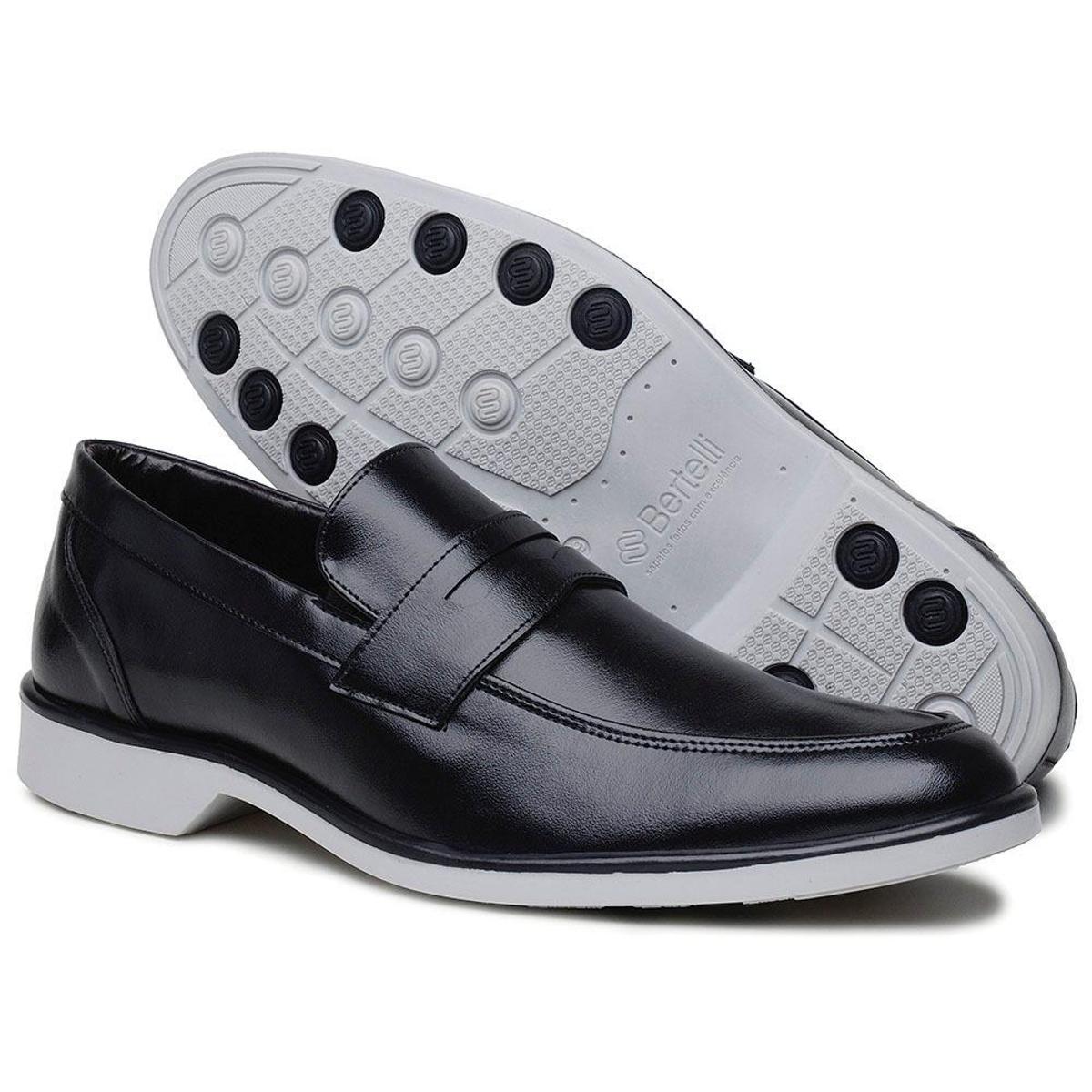 Sapato Masculino Social Europeu Anti Shock - Preto | Netshoes